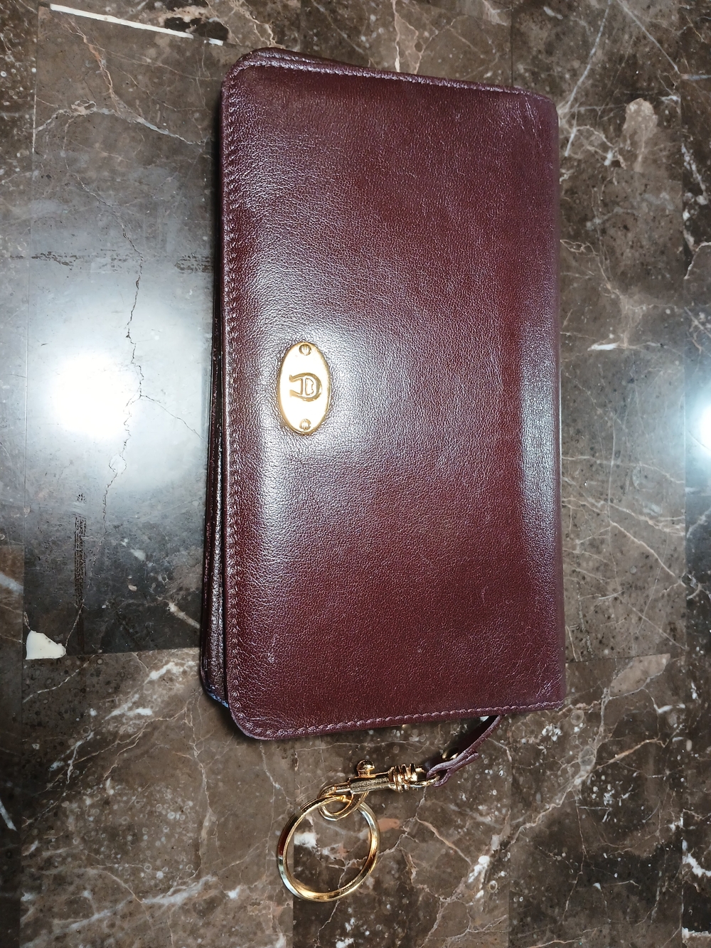 Etienne Aigner Burgundy Genuine Cow Hide Leather Wallet